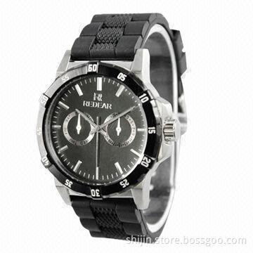 Silicone watches with Japan movement quartz, owl eyes, China manufacturer